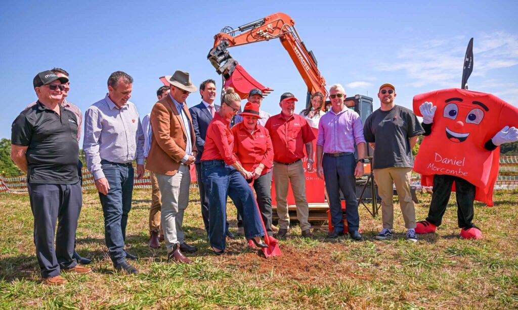 Image of Daniel Morecombe Foundation and Rafter Myers on site at The Enclave Maleny
