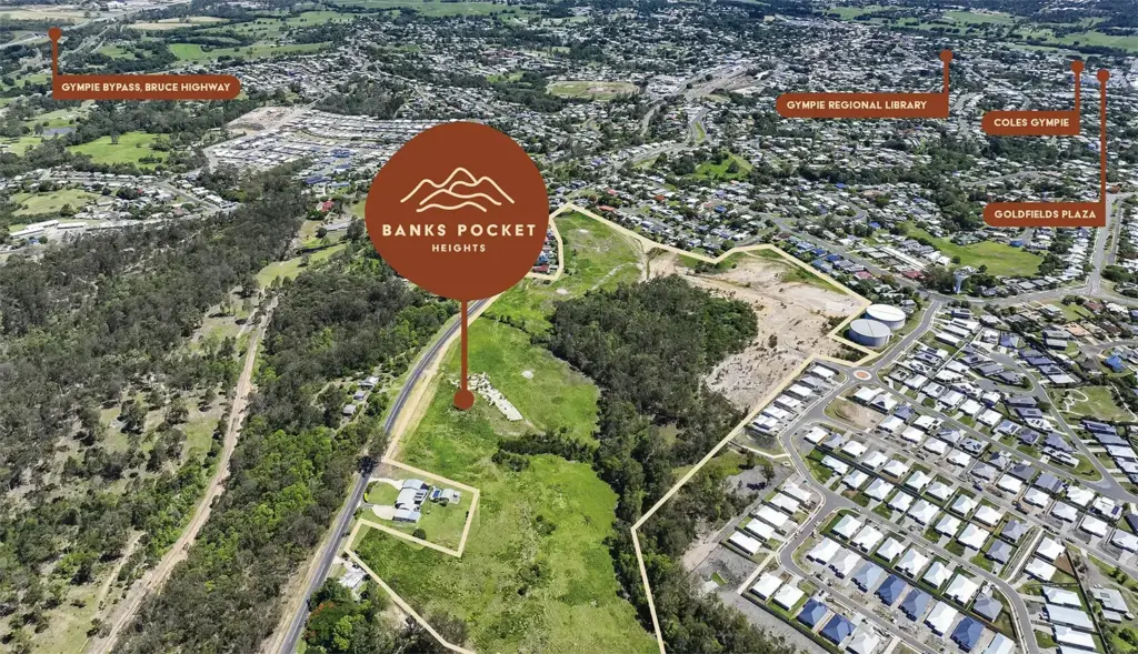 location image of new gympie residential estate Banks Pocket Heights