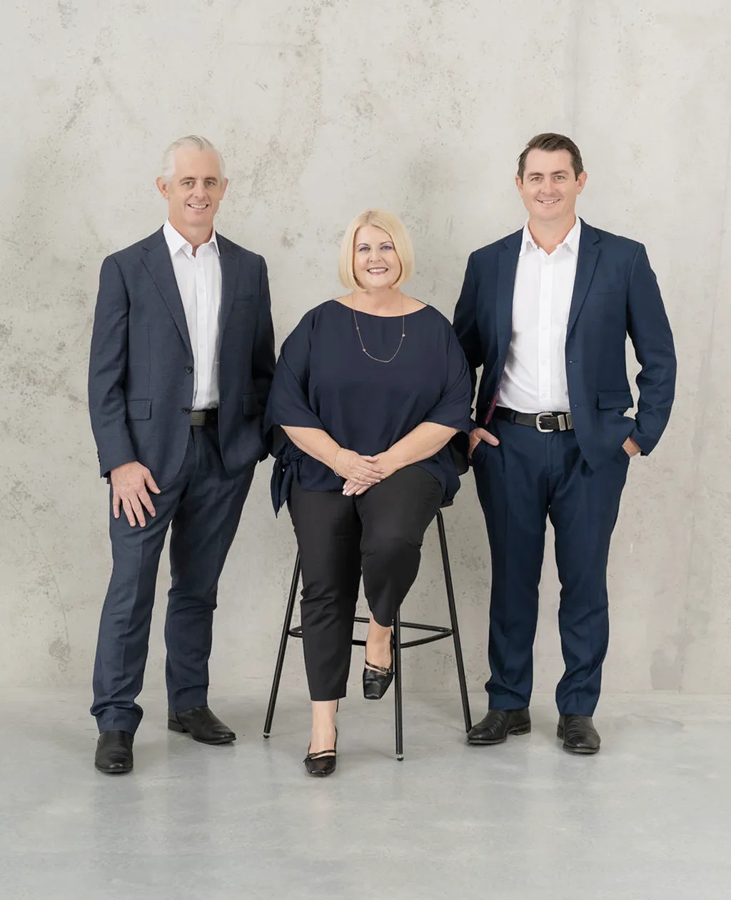 RM Property Sales Executive Cathie with Directors Remi and Josh