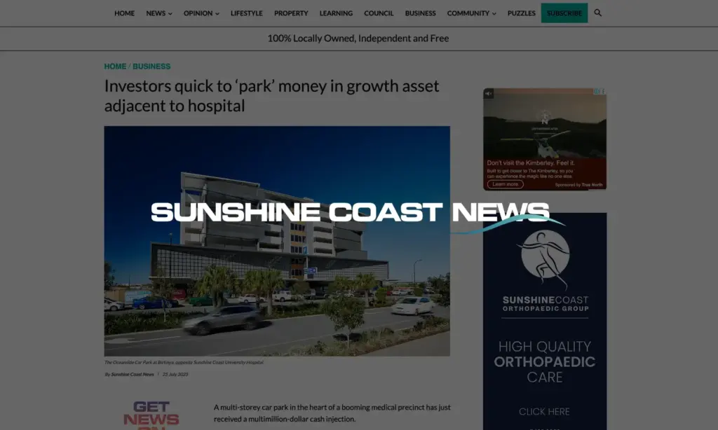 Rafter Myers - In the media - Sunshine Coast News - Oceanside Acquisition