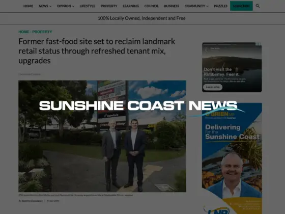 Rafter Myers - In the media - Sunshine Coast News - Moolooaba Convenience Centre property acquisition